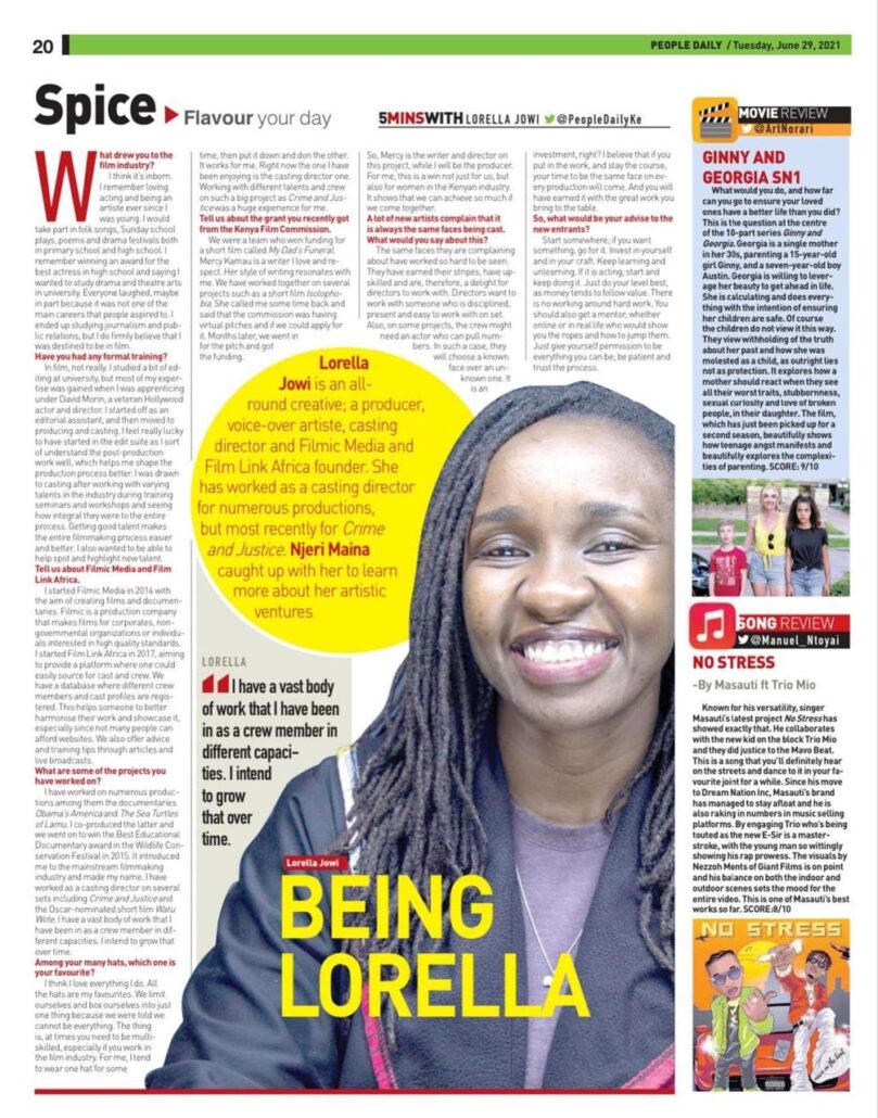 Lorella Jowi News Article